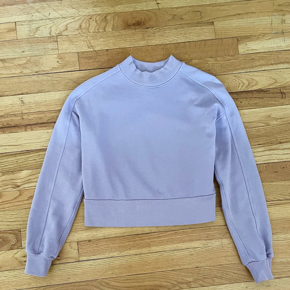 Everlane mock neck track sweatshirt, size XXS